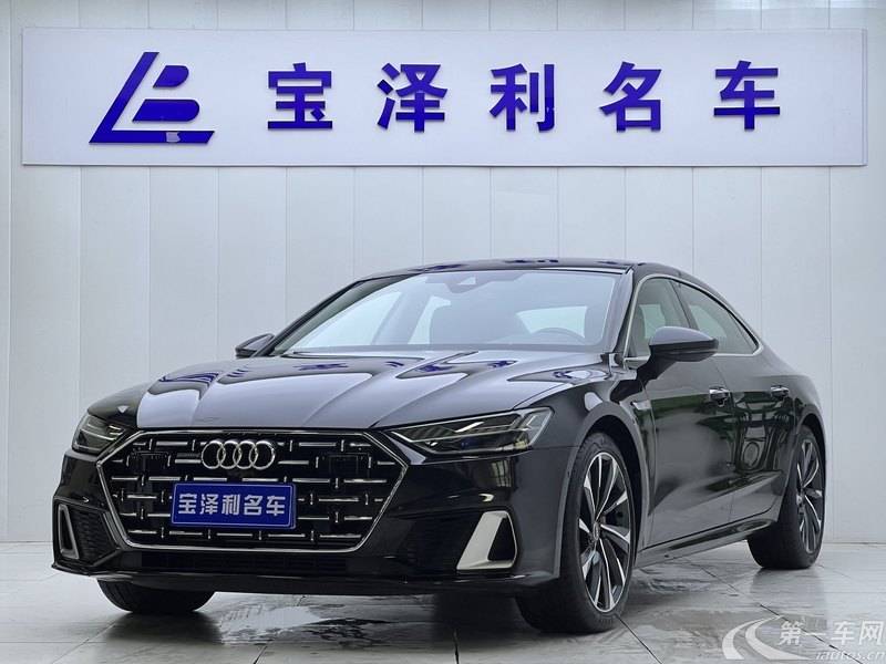 奥迪A7L 45TFSI 2022款 2.0T 自动 S-line见远型曜黑套装 (国Ⅵ) 