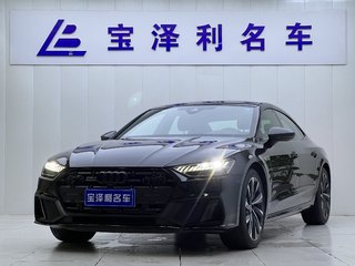 奥迪A7L 45TFSI 2.0T 自动 S-line见远型曜黑套装 