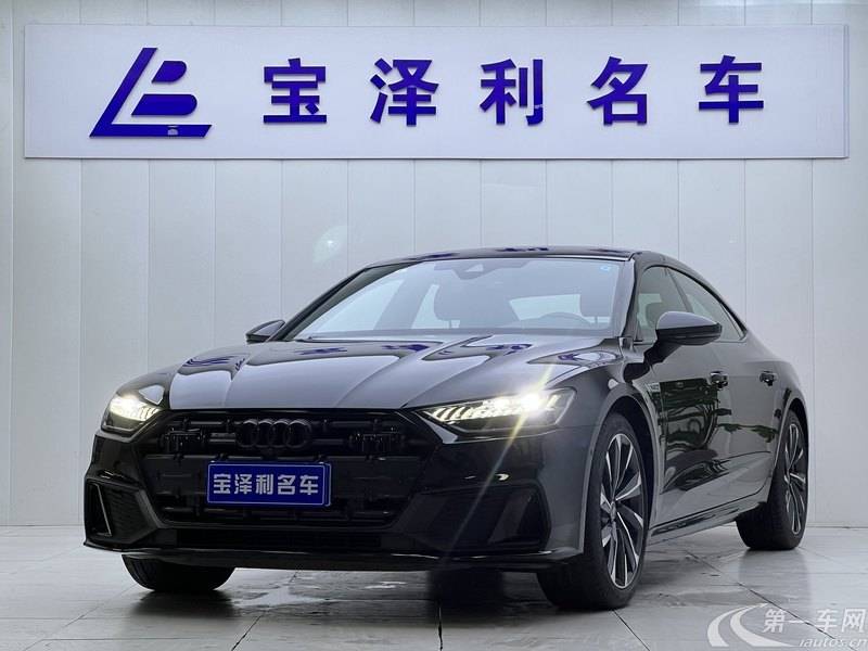 奥迪A7L 45TFSI 2022款 2.0T 自动 S-line见远型曜黑套装 (国Ⅵ) 